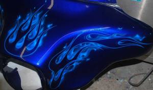 Blueflame screaming eagle harley