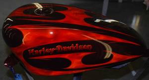 Tribal Custom Graphic on Harley-Davidon Tankl