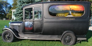 Side View 1931 Brockway Hearse