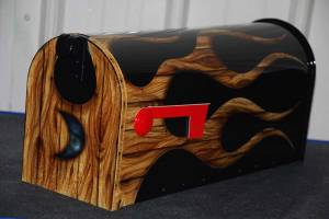 Woodgrain Mailbox