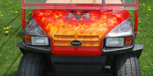 Custom Painted Golf Cart